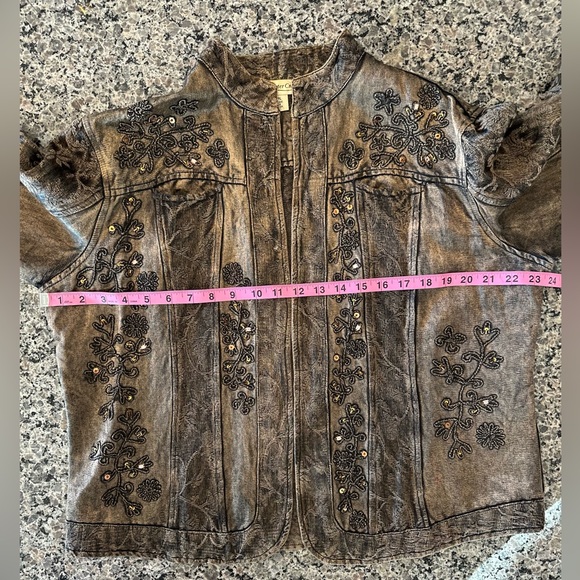✨VTG✨Coldwater Creek Women's Brown &
Orange Jacket Embroidered & Sequins Size PL - Picture 11 of 11